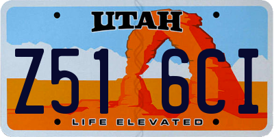 UT license plate Z516CI