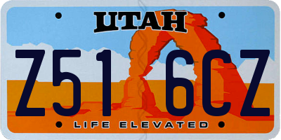 UT license plate Z516CZ