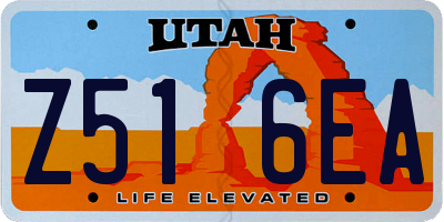 UT license plate Z516EA