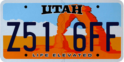 UT license plate Z516FF