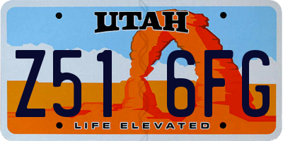 UT license plate Z516FG