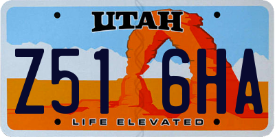 UT license plate Z516HA