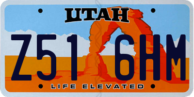 UT license plate Z516HM