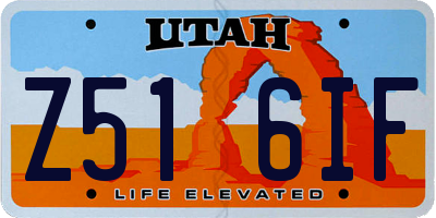 UT license plate Z516IF