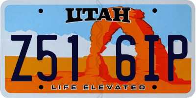 UT license plate Z516IP