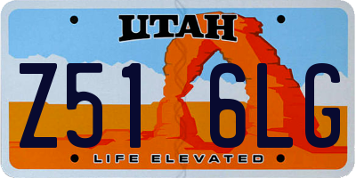 UT license plate Z516LG