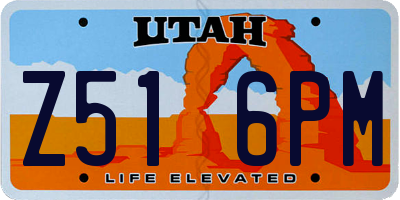 UT license plate Z516PM