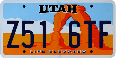 UT license plate Z516TF