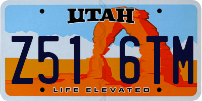 UT license plate Z516TM