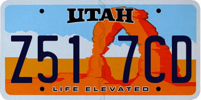 UT license plate Z517CD