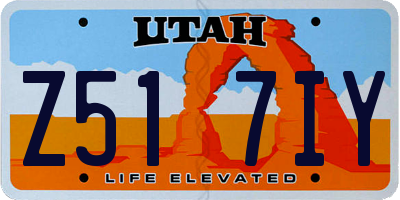 UT license plate Z517IY