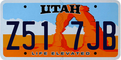 UT license plate Z517JB