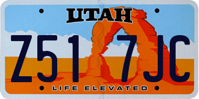 UT license plate Z517JC