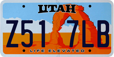 UT license plate Z517LB