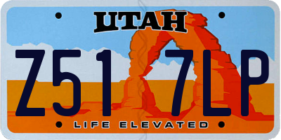UT license plate Z517LP