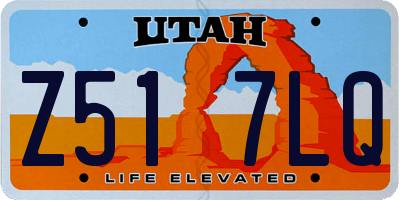 UT license plate Z517LQ