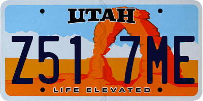 UT license plate Z517ME