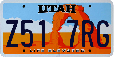 UT license plate Z517RG