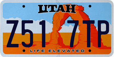 UT license plate Z517TP
