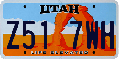 UT license plate Z517WH
