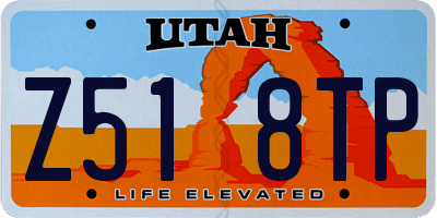 UT license plate Z518TP