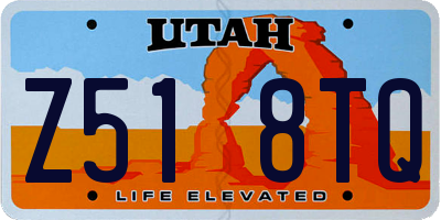 UT license plate Z518TQ