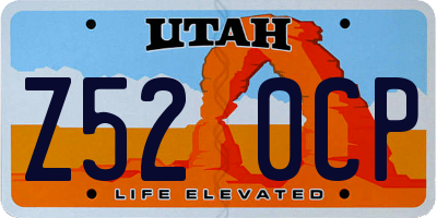 UT license plate Z520CP