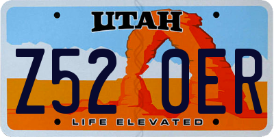 UT license plate Z520ER