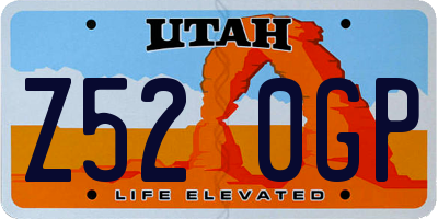 UT license plate Z520GP