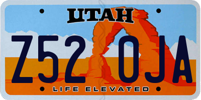 UT license plate Z520JA