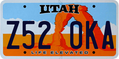 UT license plate Z520KA