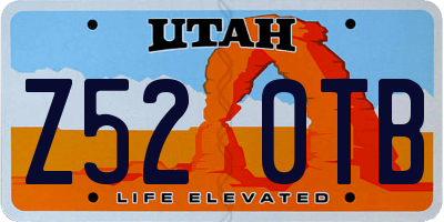 UT license plate Z520TB
