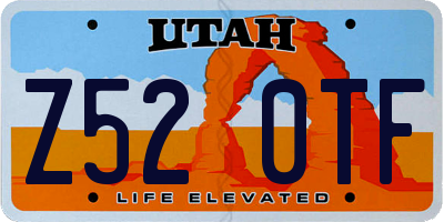 UT license plate Z520TF