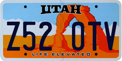 UT license plate Z520TV