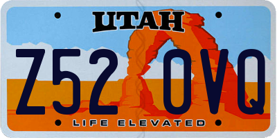 UT license plate Z520VQ