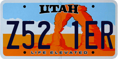 UT license plate Z521ER