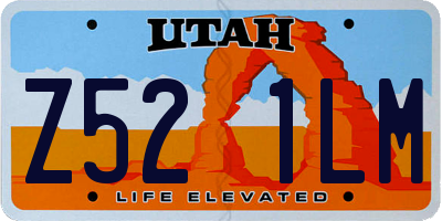 UT license plate Z521LM