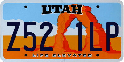 UT license plate Z521LP