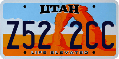UT license plate Z522CC