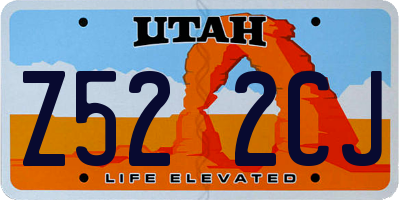 UT license plate Z522CJ