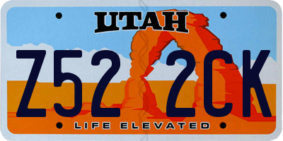 UT license plate Z522CK