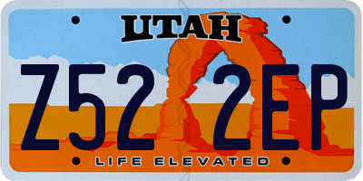 UT license plate Z522EP