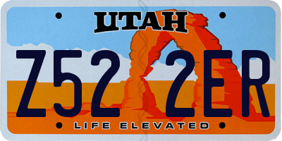 UT license plate Z522ER