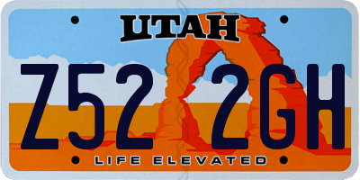 UT license plate Z522GH