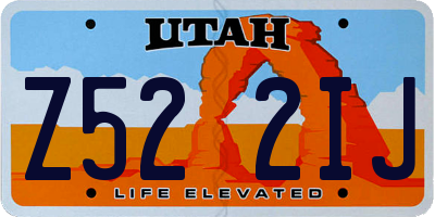 UT license plate Z522IJ