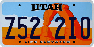 UT license plate Z522IO
