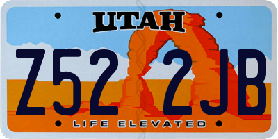 UT license plate Z522JB