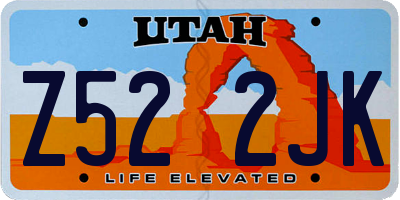 UT license plate Z522JK
