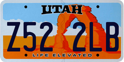 UT license plate Z522LB