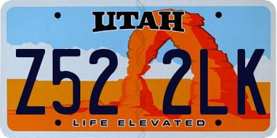UT license plate Z522LK